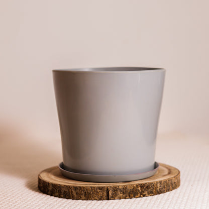 Colorful Rubber Pot 8" (Grey)
