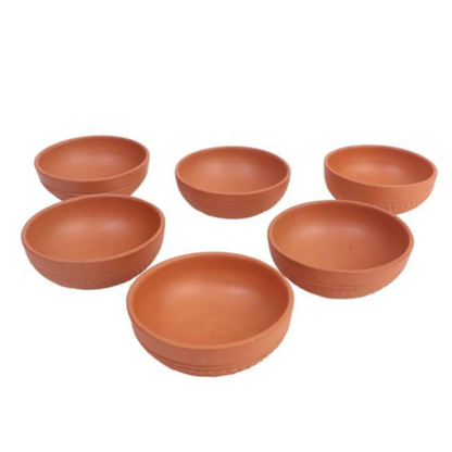 Terracotta Bowl Planters (Set of 4)
