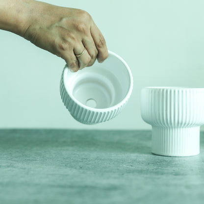 Tart 4" Ceramic Pot (set of 2)
