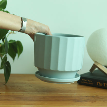 Pallet Grey 6.5" Ceramic Pot