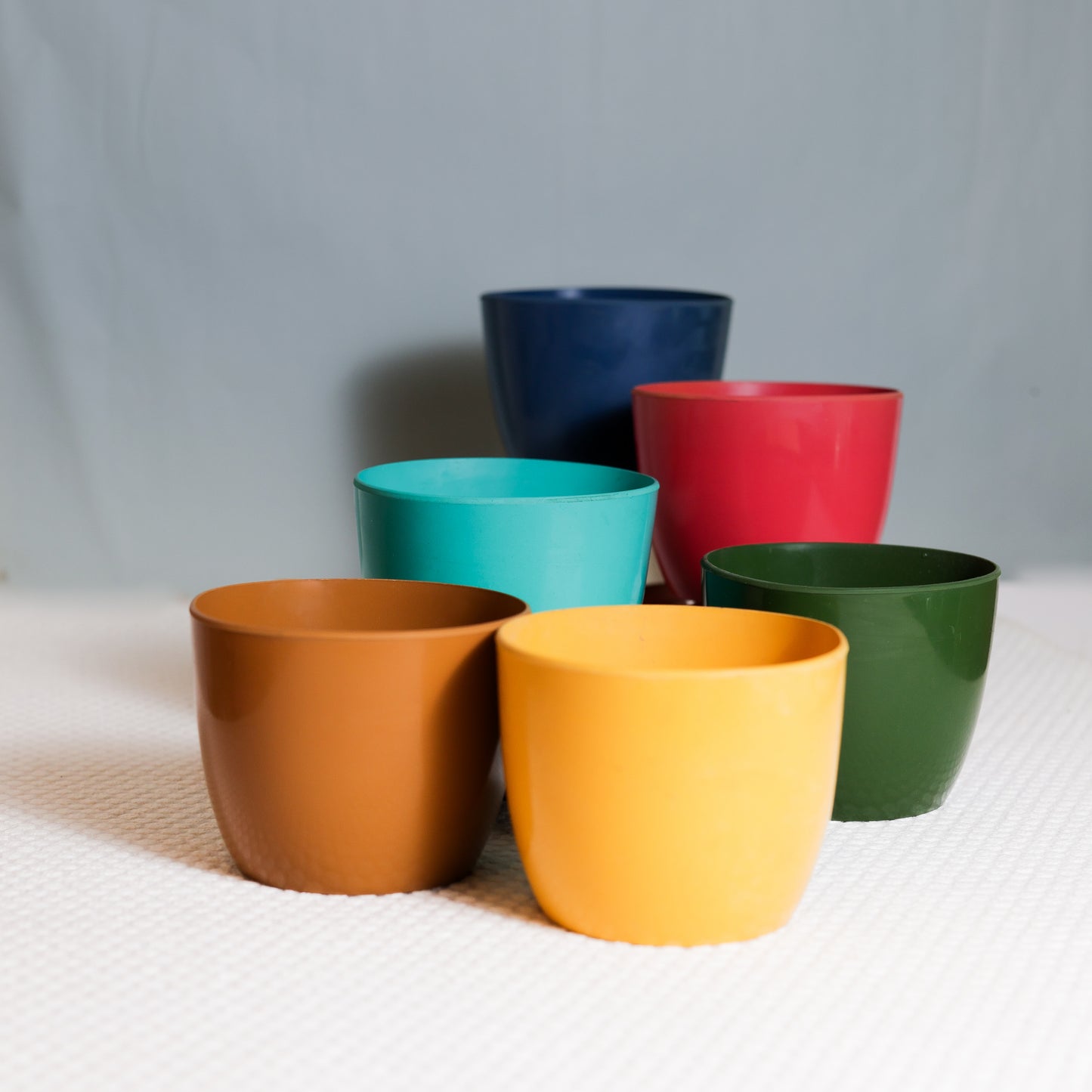 Colorful Rubber Pots 5" (Set of 8)