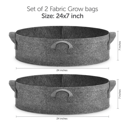 Fabric Grow Bag 24"x7" (2pc)